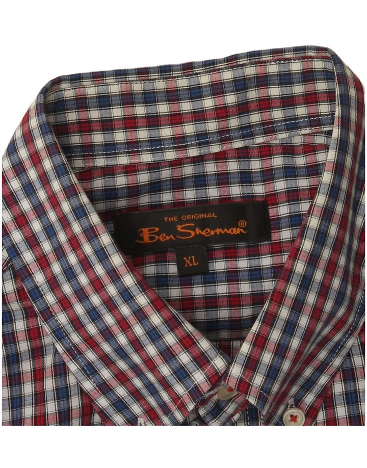 Ben Sherman Ανδρικό κοντομάνικο πουκάμισο XL πολύχρωμο Gingham
