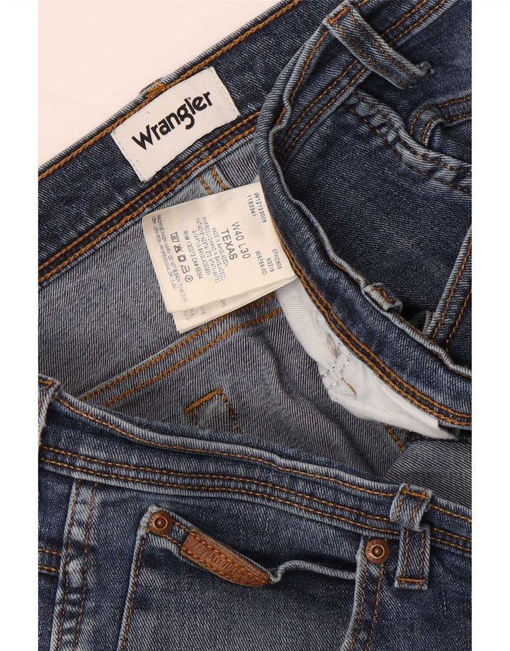 Wrangler Ανδρικό Texas Straight Jeans W40 L27 Μπλε βαμβακερό