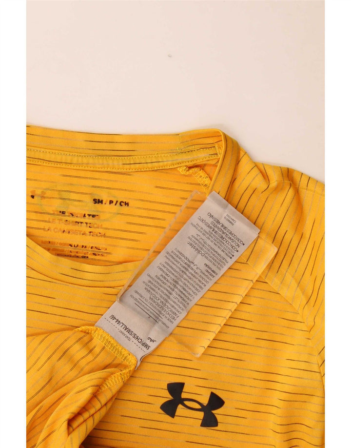 Under Armour Ανδρικό T-Shirt Top Μικρό κίτρινο ριγέ πολυεστέρα