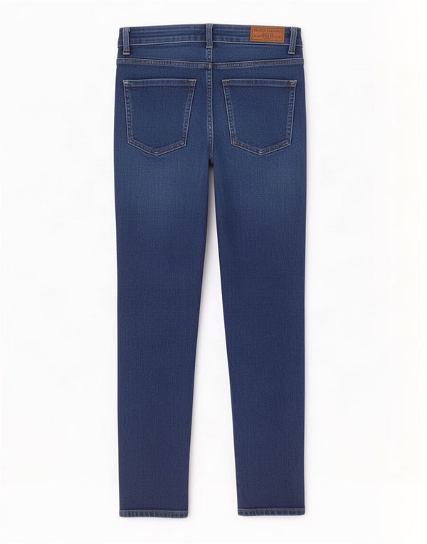 Marks & Spencer Γυναικεία Straight Jeans UK 10 Small W28 L28 Blue Cotton