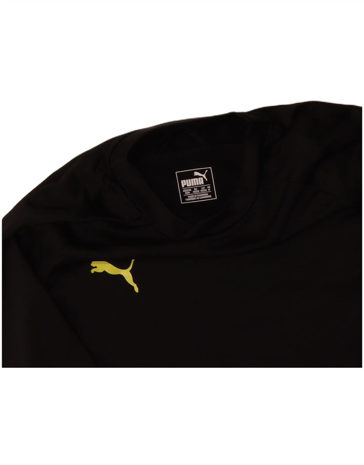 Ανδρικό PUMA μακρυμάνικο μεσαίο μαύρο πολυεστέρας