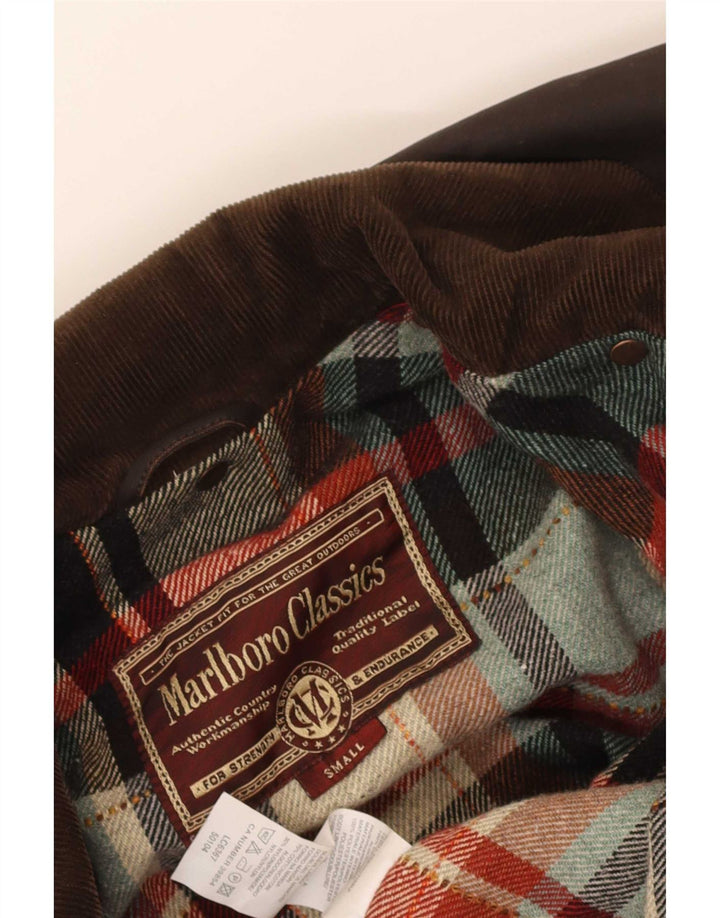 Marlboro Classics Ανδρικό κερωμένο βαμβακερό πανωφόρι UK 36 Small Brown