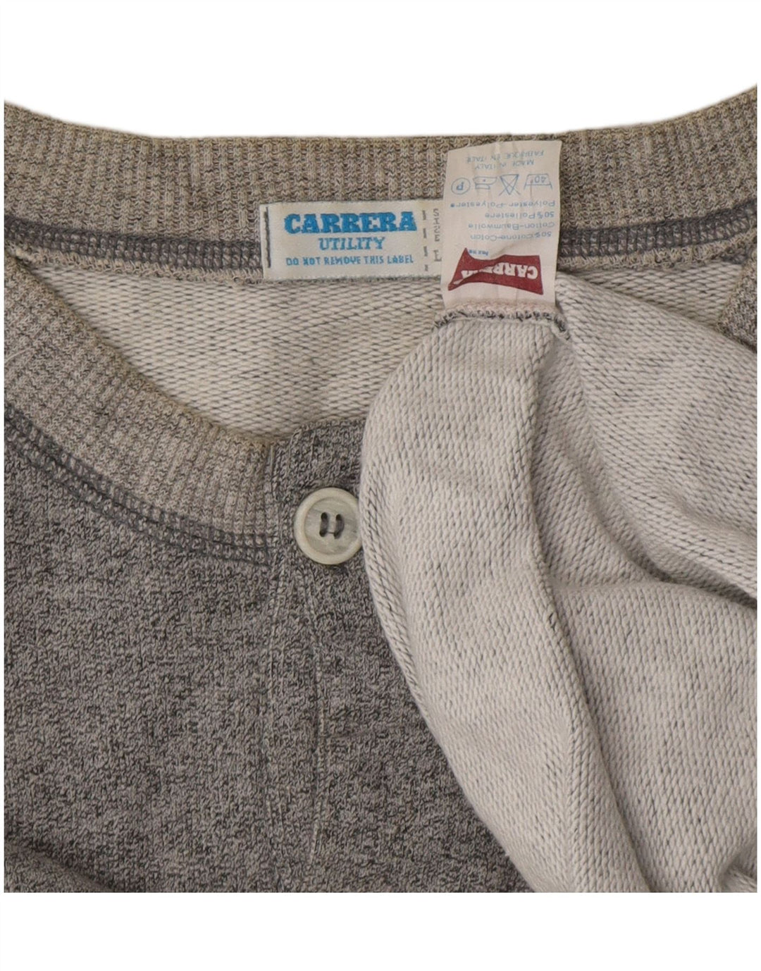 Ανδρικό γραφικό φούτερ CARRERA Jumper μεγάλο γκρι βαμβακερό