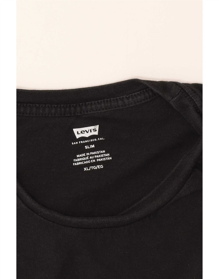 Ανδρικό T-Shirt Levi's Slim Top XL Μαύρο