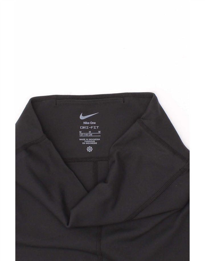 Αθλητικά σορτς Nike Girls Dri Fit 10-11 ετών από μεσαίο μαύρο πολυεστέρα