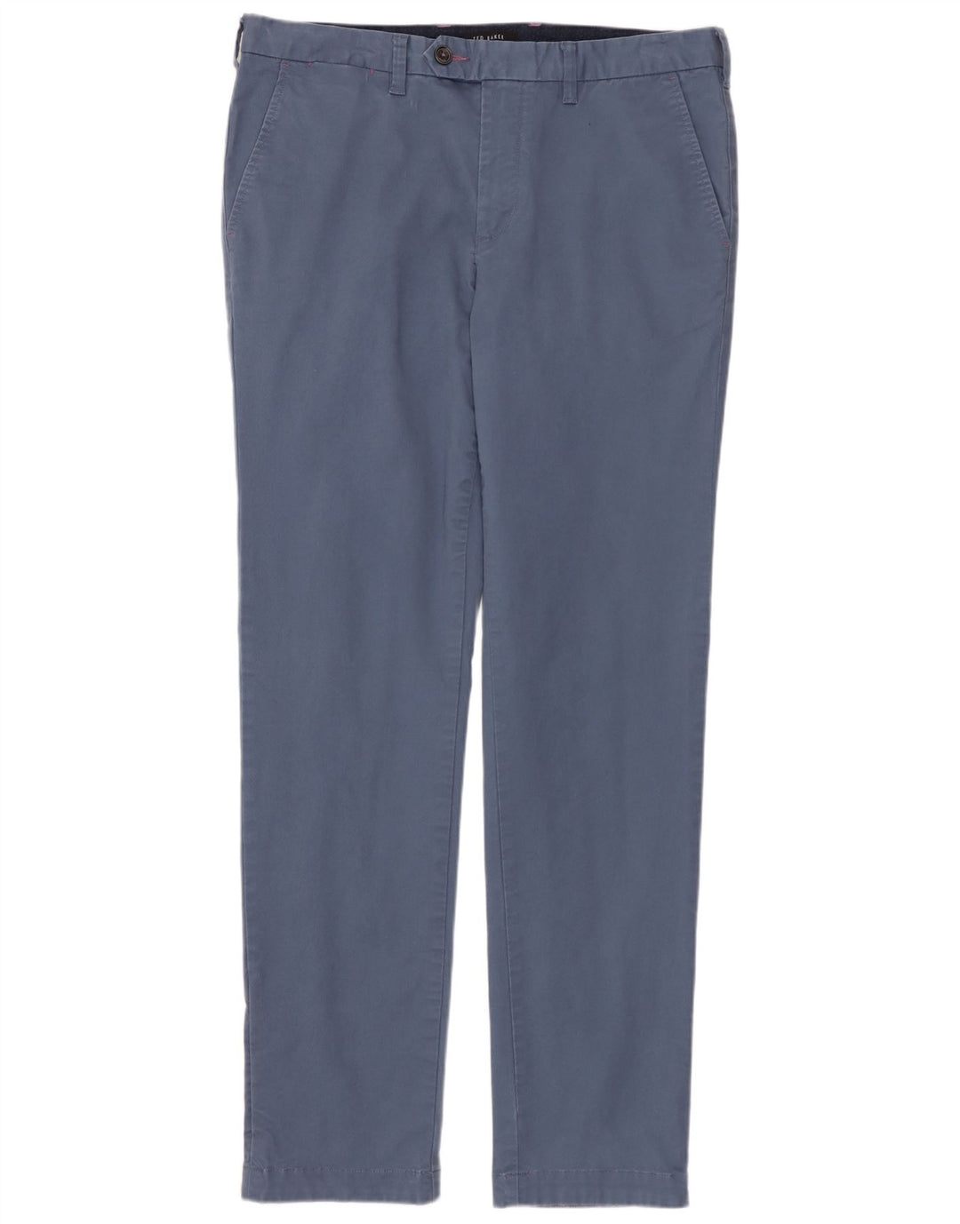 TED BAKER Ανδρικό ίσιο παντελόνι W32 L32 Μπλε βαμβακερό