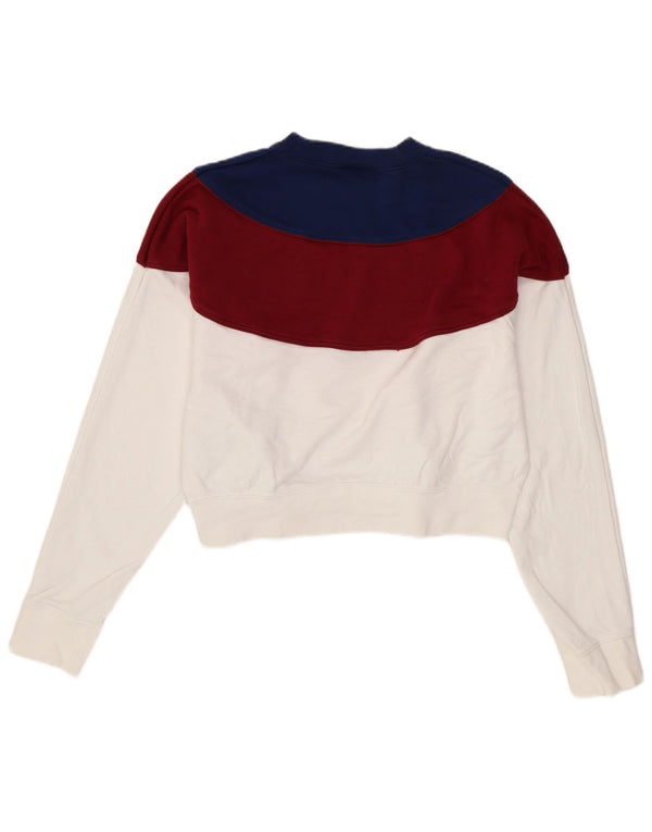 Γυναικείο φούτερ Nike Crop Jumper UK 14 Μεσαίο λευκό βαμβακερό χρώμα