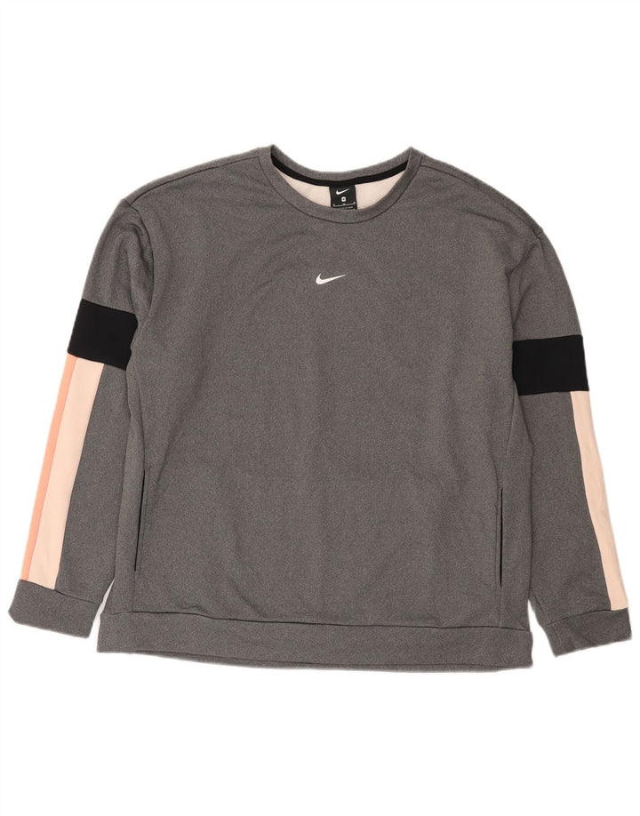 Ανδρικό φούτερ Nike Jumper με μεσαίο γκρι χρώμα, πολυεστέρας