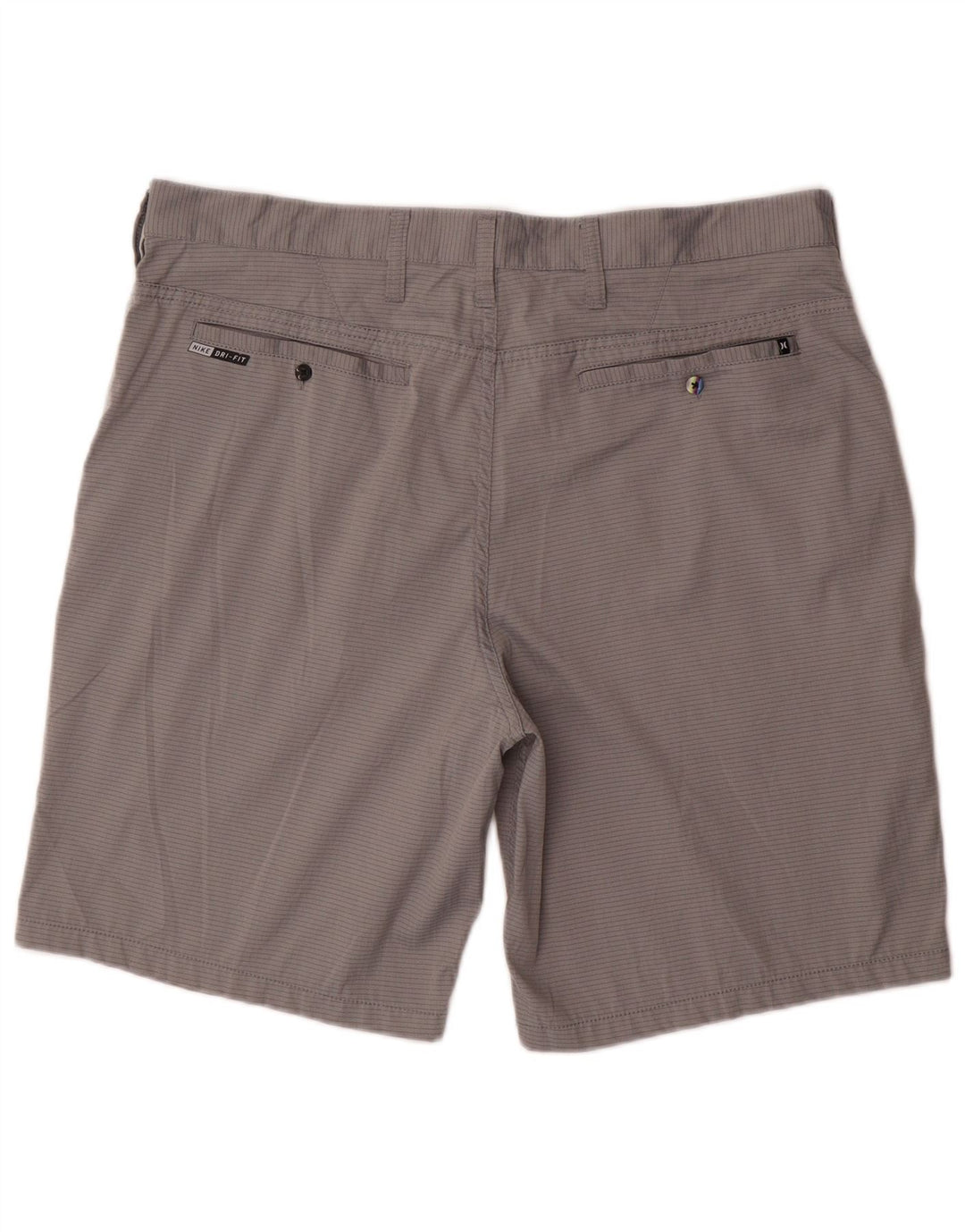 Ανδρικό σορτς Chino Hurley W36 Large Grey Pinstripe Polyester