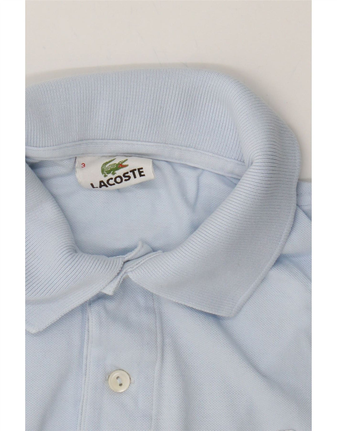 LACOSTE Mens Polo Shirt Size 3 Small Blue Cotton Vintage Lacoste and Second-Hand Lacoste from Messina Hembry 