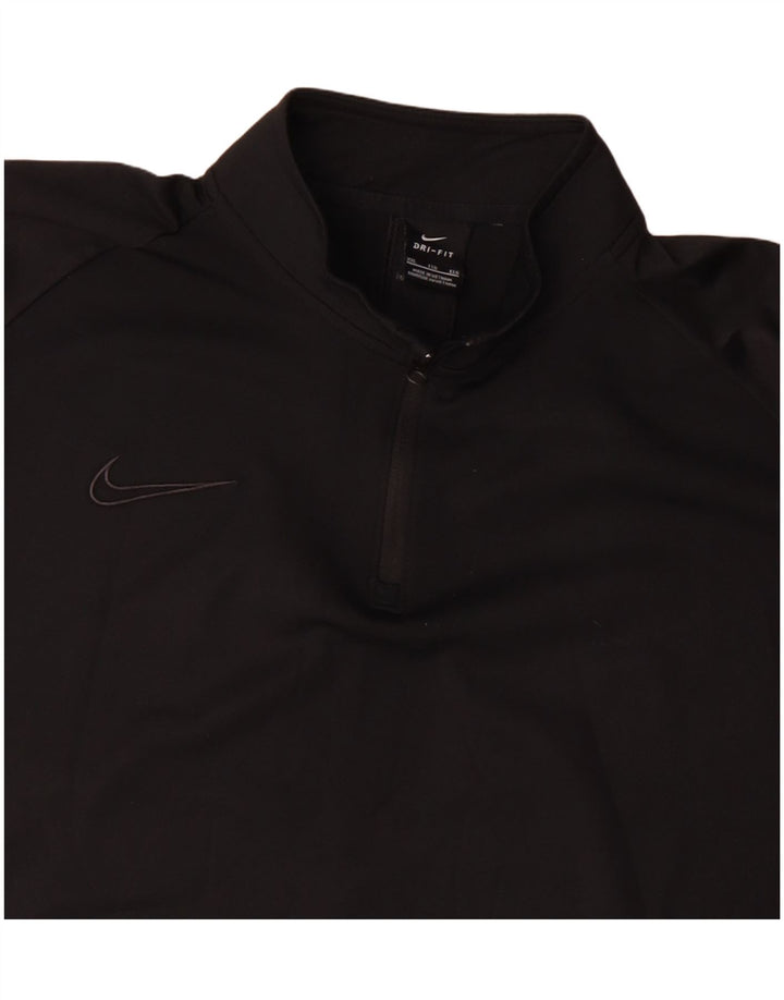 Ανδρική φόρμα πουλόβερ με φερμουάρ Nike Dri Fit Top 2XL Μαύρο πολυεστέρα