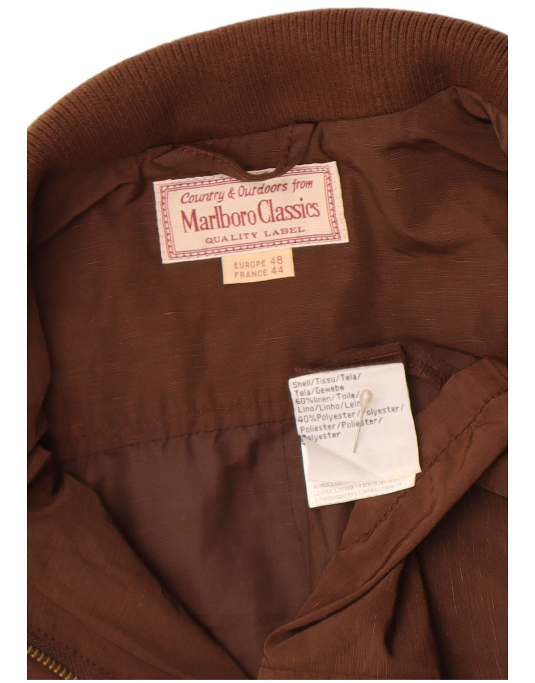 Marlboro Classics Γυναικείο Utility Μπουφάν EU 44 XL Καφέ Λινό