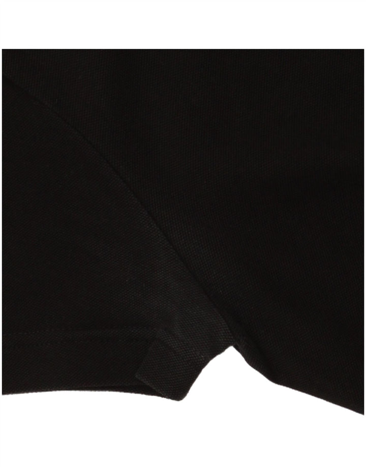 Ανδρικό μπλουζάκι πόλο LACOSTE, Μέγεθος 3, Small Black Colourblock Βαμβακερό
