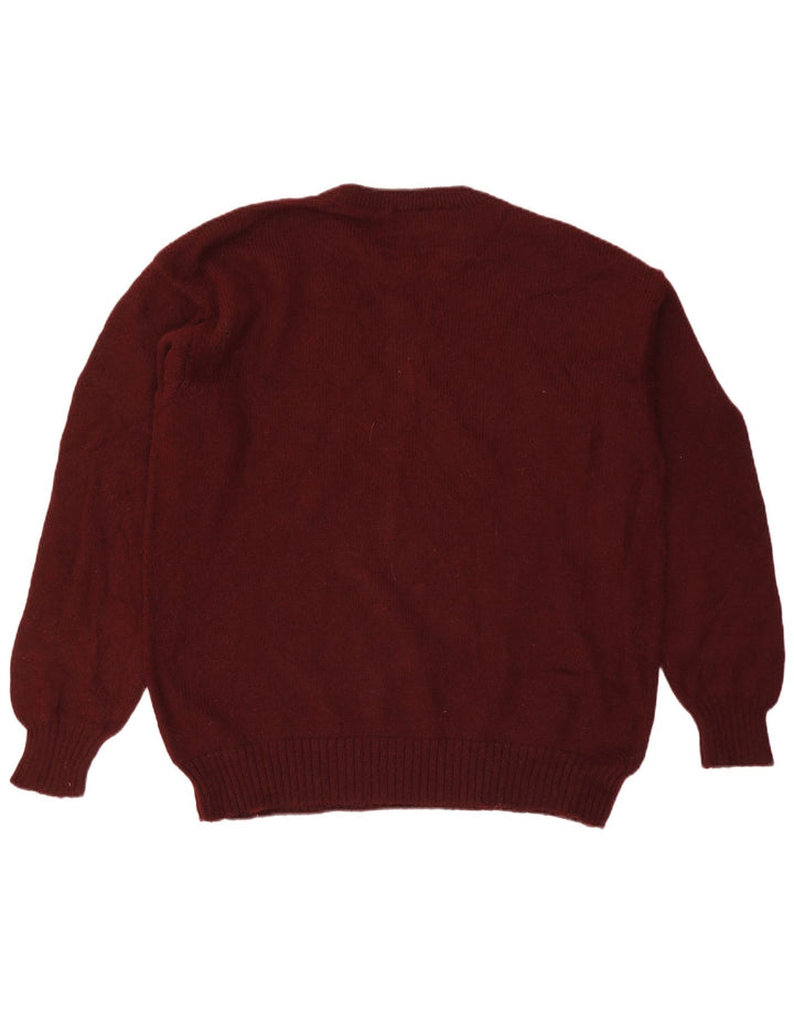 Ανδρικό πουλόβερ TRUSSARDI Crew Neck Jumper 2XL Maroon Wool