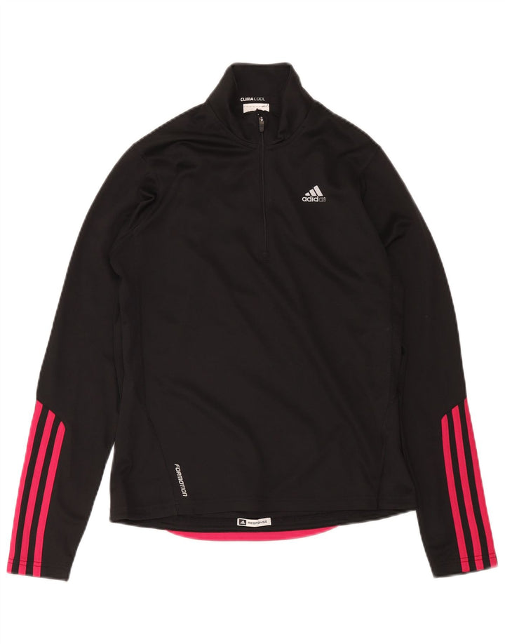 Adidas γυναικεία φόρμα πουλόβερ με φερμουάρ Climacool Top UK 10 Small Black
