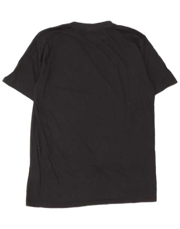 Sergio Tacchini Ανδρικό γραφικό T-Shirt Top XL Μαύρο βαμβακερό
