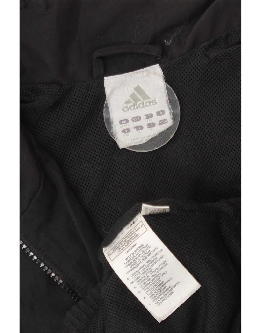 Ανδρική φόρμα Adidas Top Jacket UK 38/40 Μεσαίο Μαύρο Πολυεστέρα