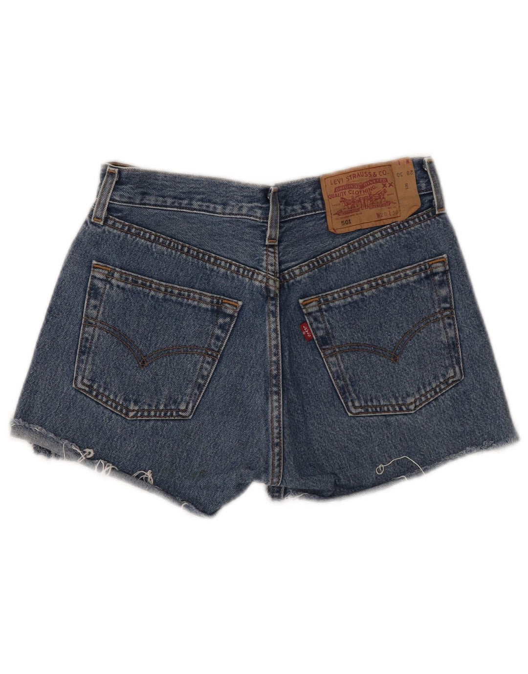 LEVI'S Γυναικείο Σορτς Τζιν 501 W28 Μεσαίο Μπλε
