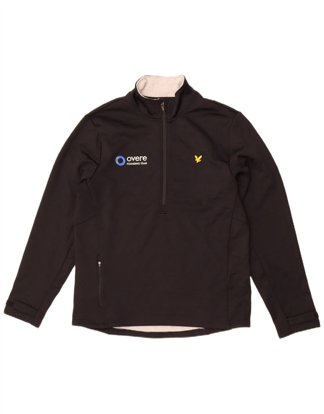 Ανδρική φόρμα πουλόβερ με φερμουάρ Lyle & Scott Top Large Black