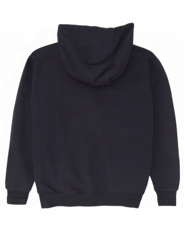 Ellesse Γυναικείο Γραφικό Hoodie Jumper UK 12 Medium Navy Blue Cotton
