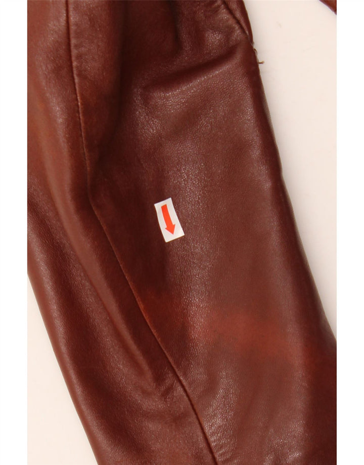 Emme Γυναικείο Δερμάτινο Μπουφάν IT 46 Μεγάλο Καφέ