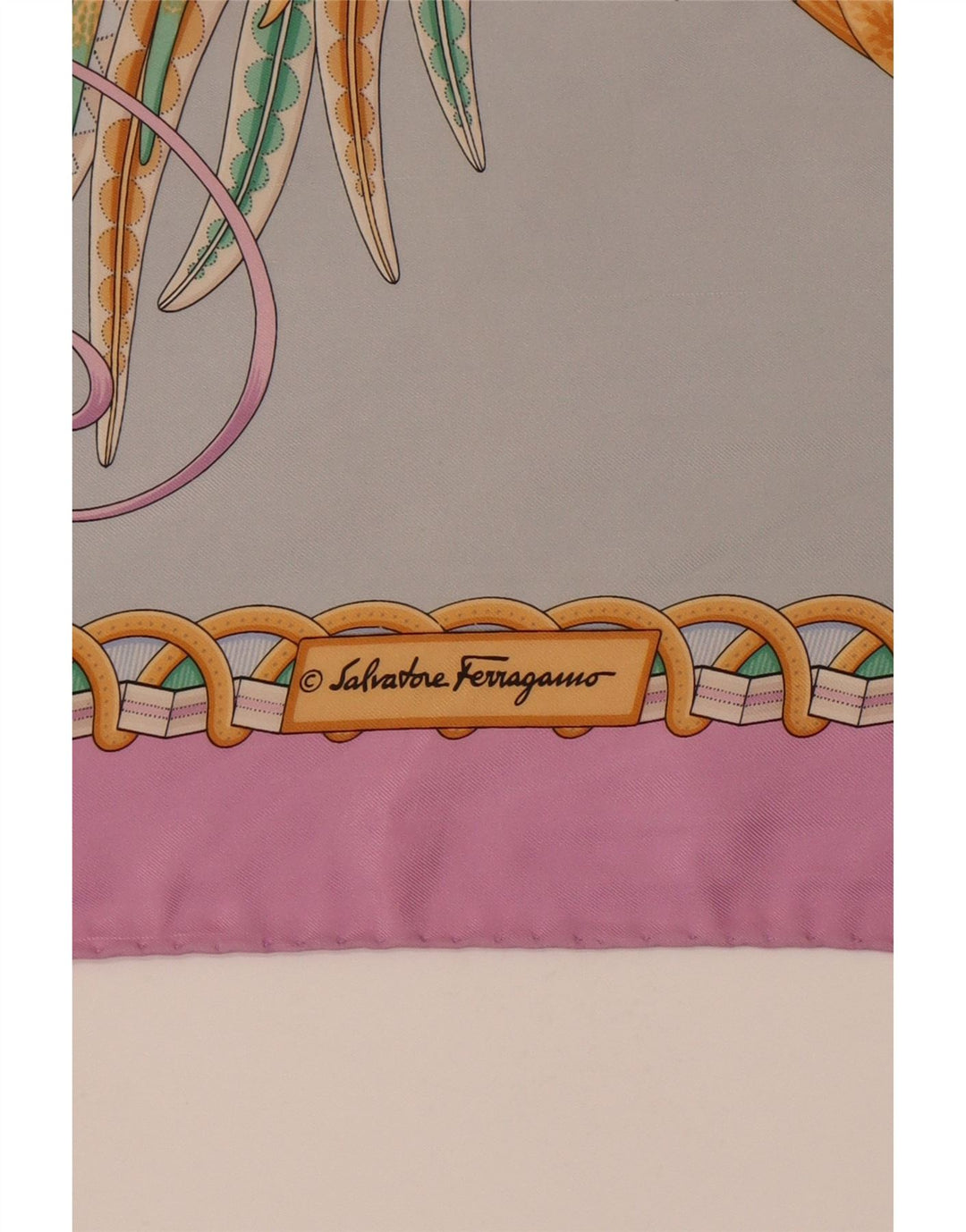 Γυναικείο τετράγωνο φουλάρι Salvatore Ferragamo Μονόχρωμο Σχεδιαστής