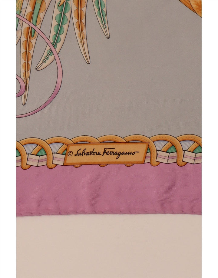 Γυναικείο τετράγωνο φουλάρι Salvatore Ferragamo Μονόχρωμο Σχεδιαστής