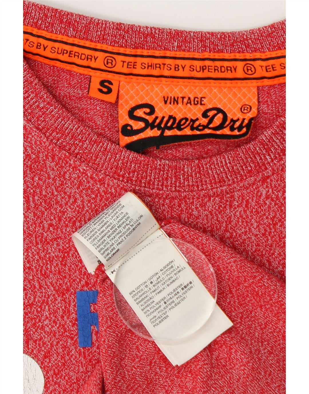 Ανδρικό γραφικό μπλουζάκι Superdry, βαμβακερό, μικρό κόκκινο