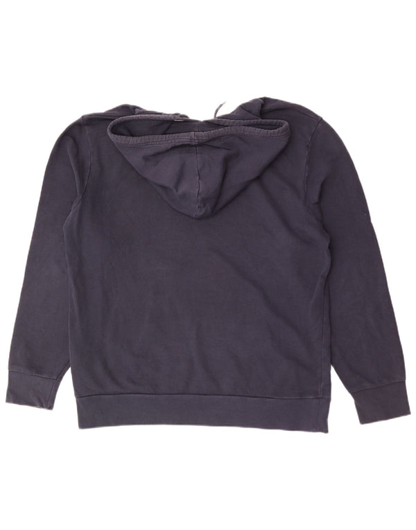 Levi's Mens Graphic Hoodie Jumper Large Navy Blue Cotton