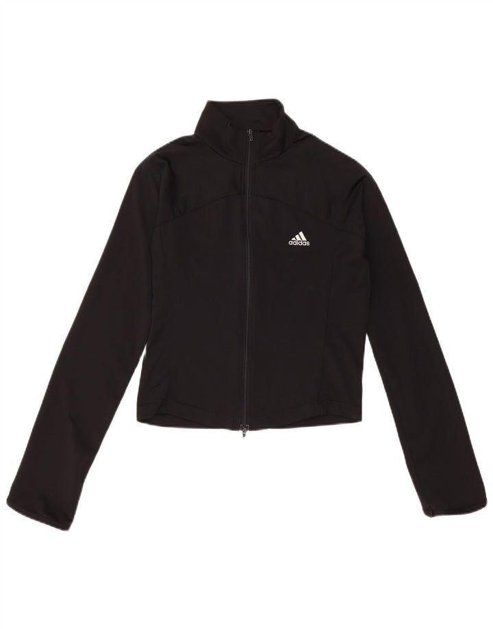 Adidas Γυναικεία φόρμα Crop Top Jacket UK 10 Small Black Polyester