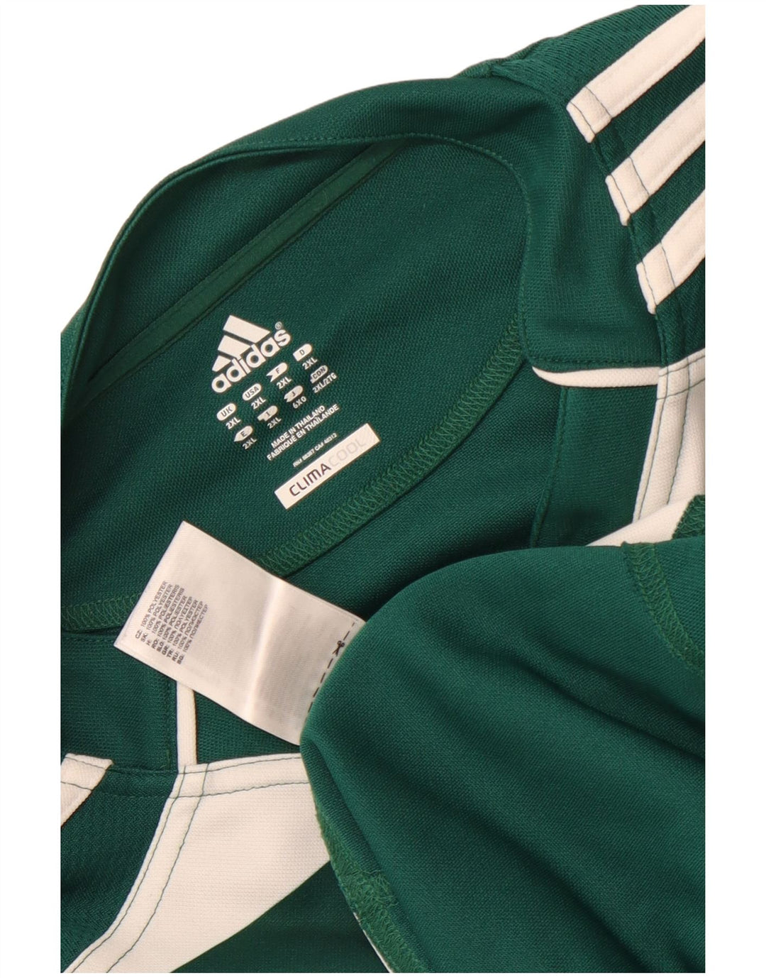 Adidas Ανδρικό T-Shirt Climacool Top 2XL πράσινο ριγέ πολυεστέρα