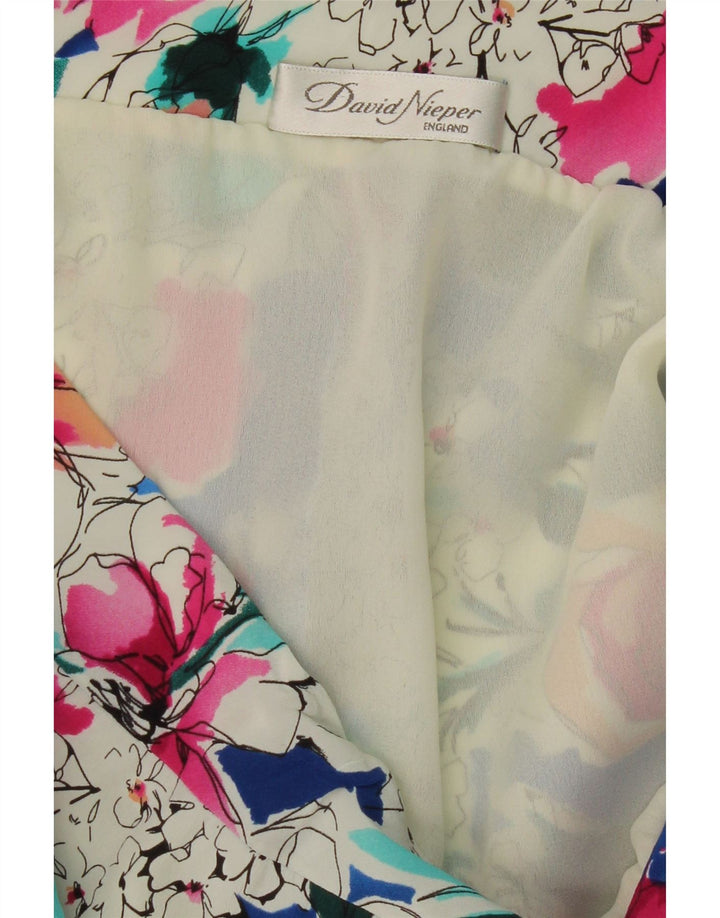 VINTAGE Womens A-Line Skirt W38 XL Multicoloured Floral Vintage Vintage and Second-Hand Vintage from Messina Hembry 