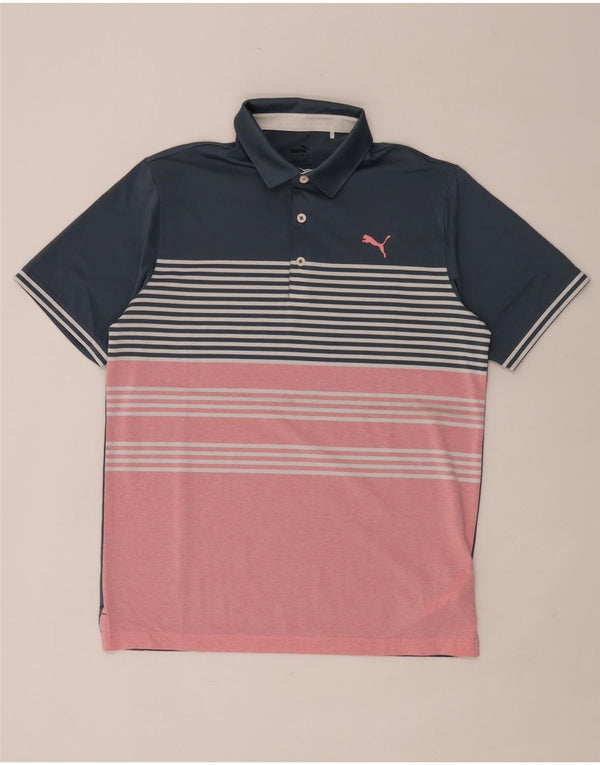 Ανδρικό πουκάμισο Polo Puma με μεσαίο μπλε ριγέ πολυεστέρα