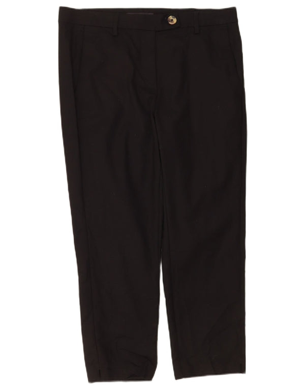 Marks & Spencer Γυναικείο Cropped Παντελόνι UK 12 Medium W30 L24 Black