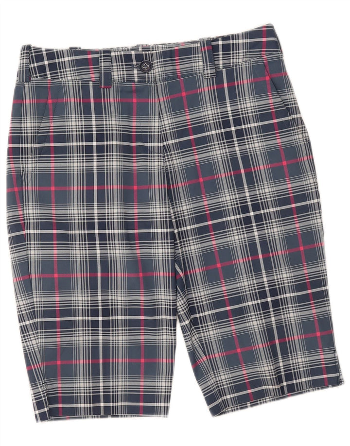 Γυναικείο σορτς Chino Nike Dri Fit UK 8 Small W28 Blue Check Polyester