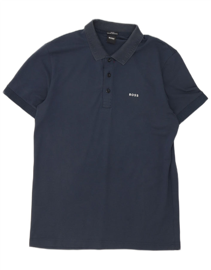 Ανδρικό μπλουζάκι πόλο Hugo Boss Slim Fit Medium Navy Blue