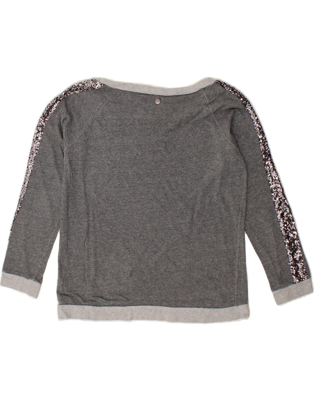 GAUDI Womens Graphic Sweatshirt Jumper UK 16 Large Grey Cotton Vintage Gaudi and Second-Hand Gaudi from Messina Hembry 