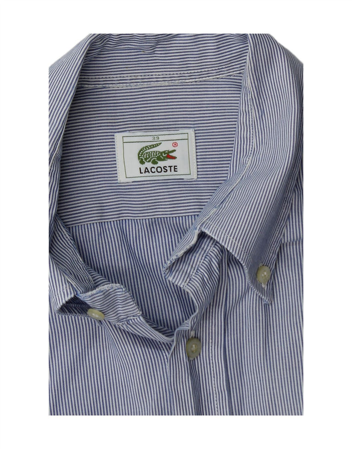 Ανδρικό πουκάμισο LACOSTE 39 Μέτριο Μπλε Ρίγα