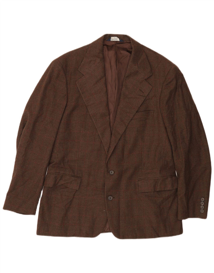 Polo Ralph Lauren Ανδρικό σακάκι 2 κουμπιών UK 42 Large Brown Houndstooth