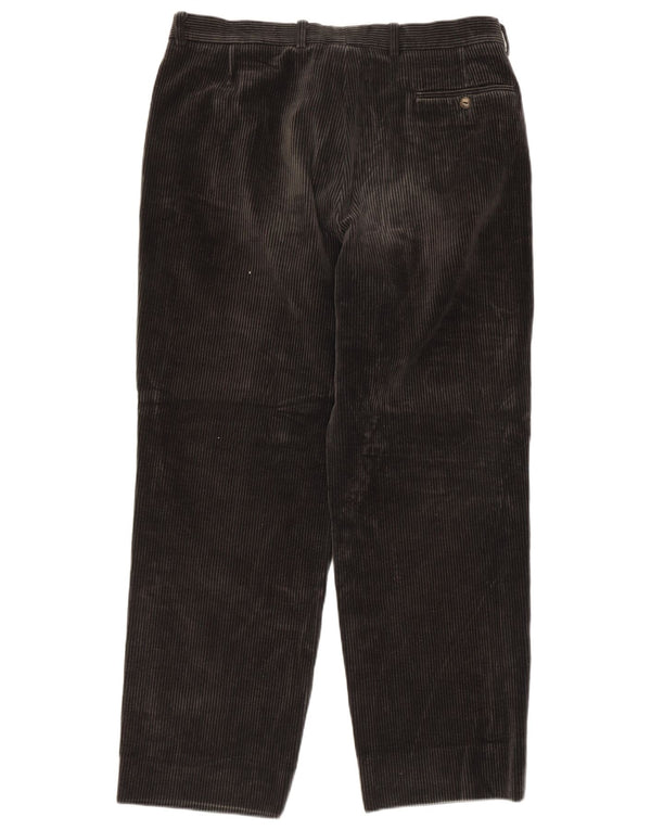 Belfe & Mens ίσιο κοτλέ παντελόνι W34 L29 Γκρι βαμβακερό