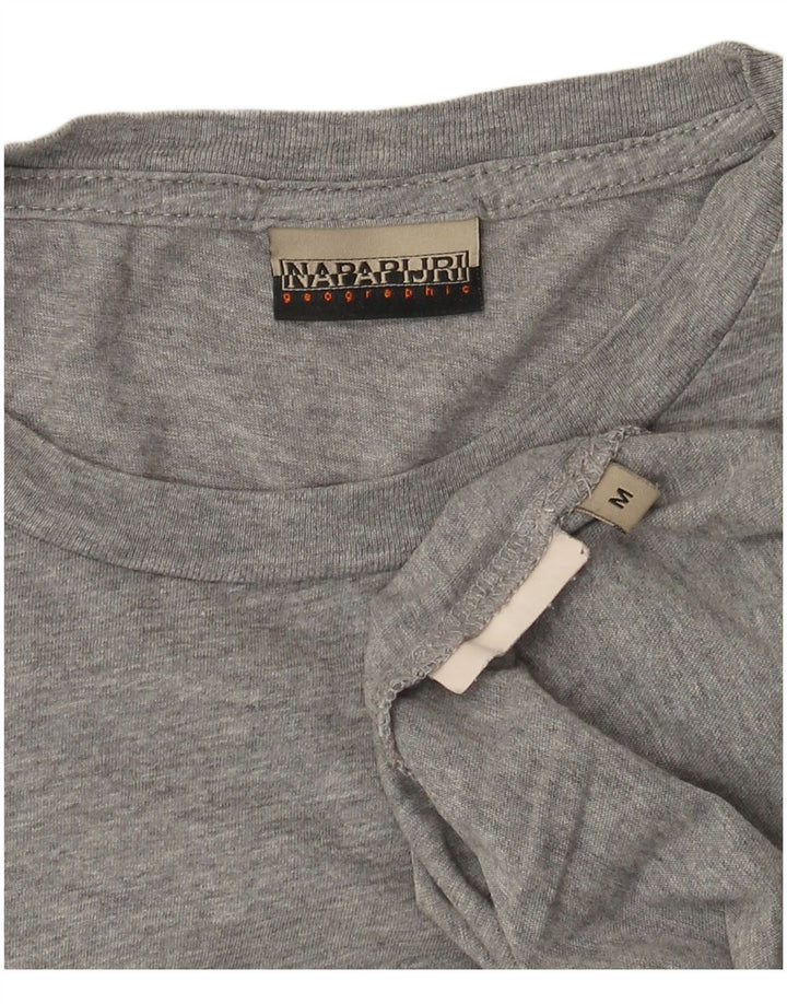 Ανδρικό μπλουζάκι Napapijri Geographic Graphic Top Medium Grey