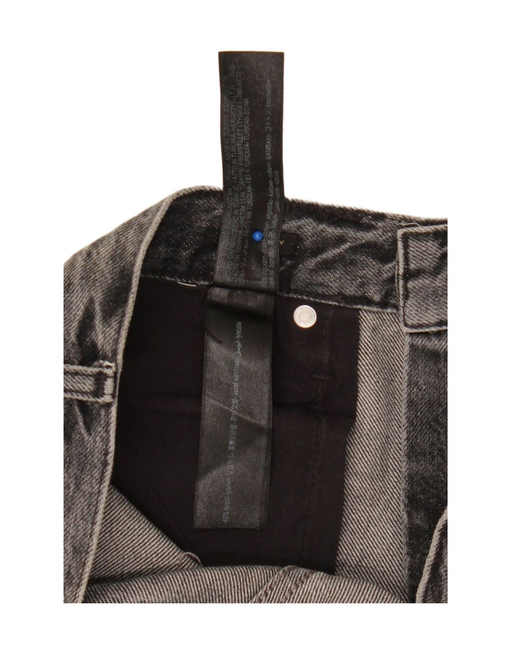 Massimo Dutti Γυναικεία φαρδιά τζιν EU 38 Small W28 L30 Γκρι βαμβακερό