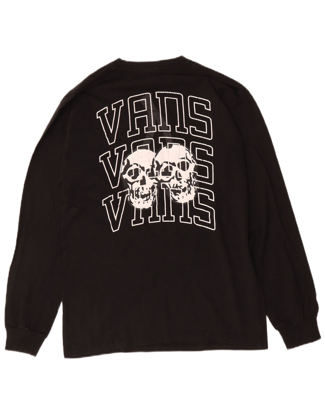 Vans Ανδρικό γραφικό μπλουζάκι μακρυμάνικο μεσαίο μαύρο βαμβακερό