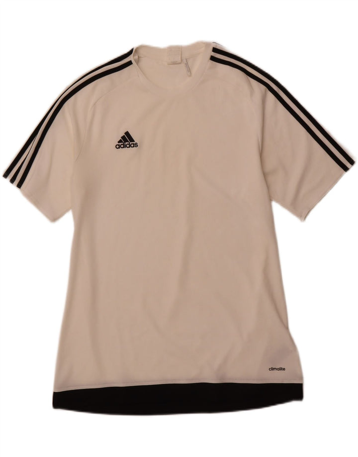 Ανδρικό T-Shirt Climalite ADIDAS Top Large White Polyester