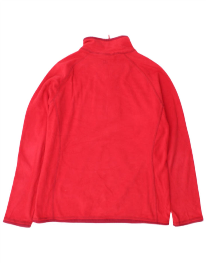 Mountain Warehouse Γυναικείο φερμουάρ Fleece Jumper UK 14 μεγάλο κόκκινο πολυεστέρα