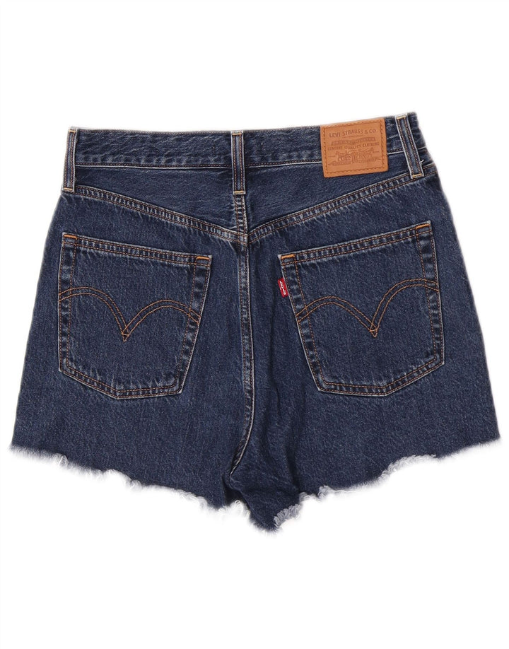 Γυναικείο τζιν σορτς Levi's Ribcage W29 Βαμβακερό μεσαίο ναυτικό μπλε