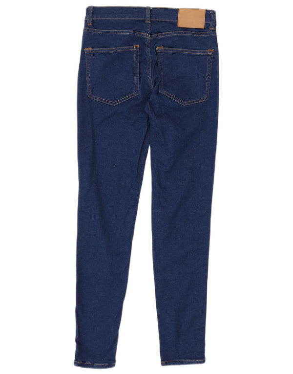 Γαλλικό Connection Skinny Jeans UK 8 Small W26 L27 Navy Blue Cotton