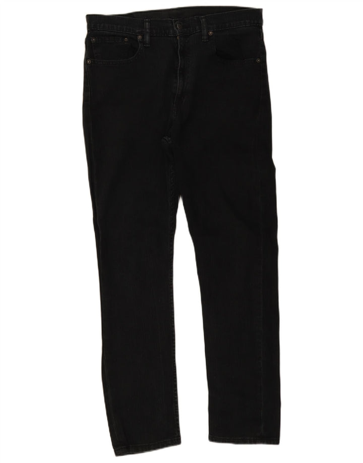 Ανδρικό τζιν Levi's Slim W34 L30 μαύρο βαμβακερό
