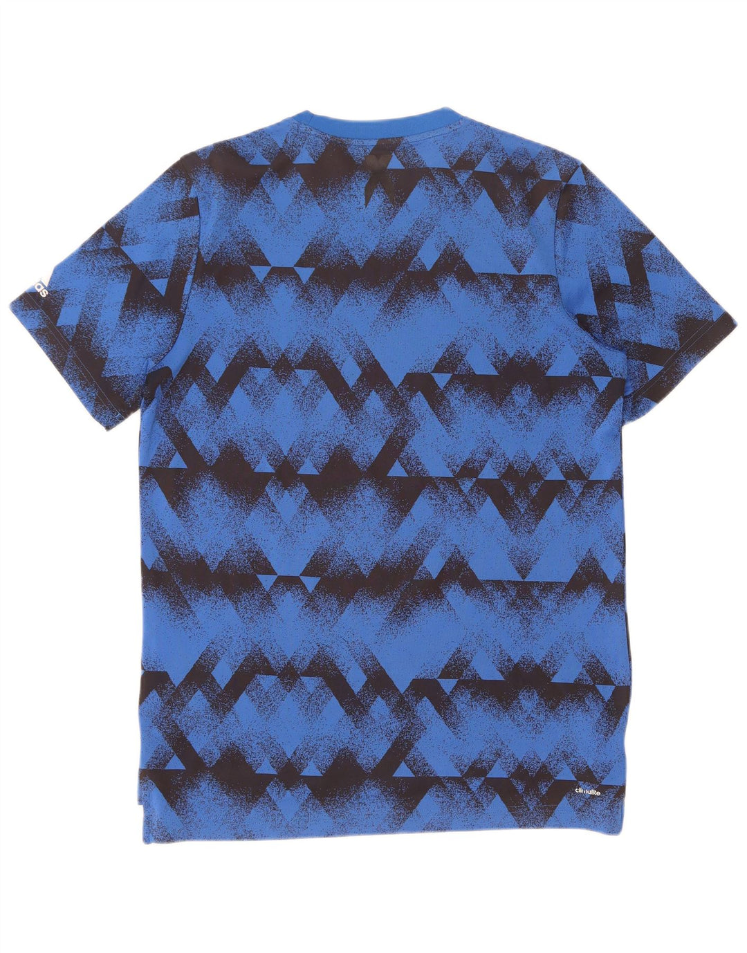 Adidas Boys Climalite T-Shirt 15-16 ετών μπλε γεωμετρικός πολυεστέρας