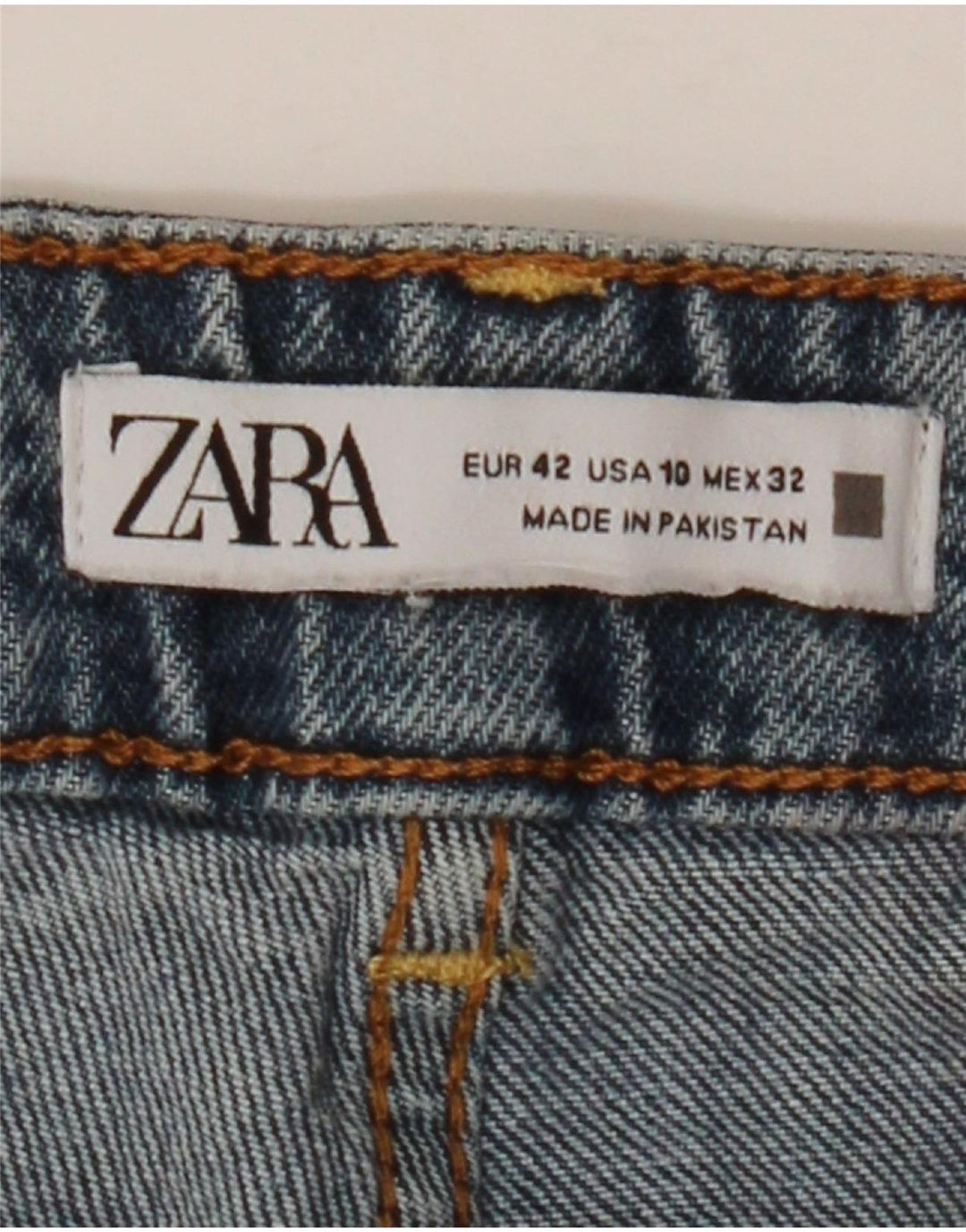 ZARA Γυναικείο Straight Jeans EU 42 Large W32 L26 Blue